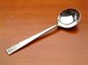 Round bowl soup spoons about 5 3/4'' <BR>  Not the most common piece, cream soups are more popular.