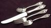 Knife 9-1/2'', Notched between handle & blade, Fork 7-7/8'', <BR>          Salad Fork, Teaspoon   PREOWNED