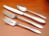 Knife 8-7/8'', Fork 7'', Salad Fork, Teaspoon, <BR>       Like new pre-owned condition satisfaction guaranteed.