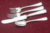 Knife 8-7/8'', Notched between handle & blade, Fork 7'',<BR>          Salad Fork, Teaspoon  like new pre-owned condition