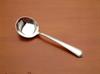 Round bowl soup spoons about 5 3/4'' <BR>  Not the most common piece, cream soups are more popular.