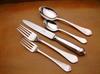 Knife 9-1/2'', Fork 7-7/8'', Salad Fork, Teaspoon, place soup spoon