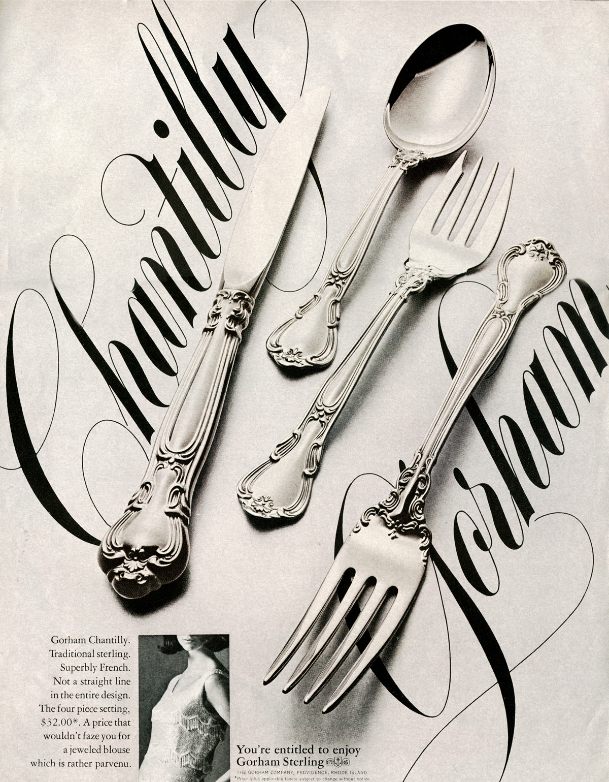 Gorham chantilly clearance sterling silver flatware