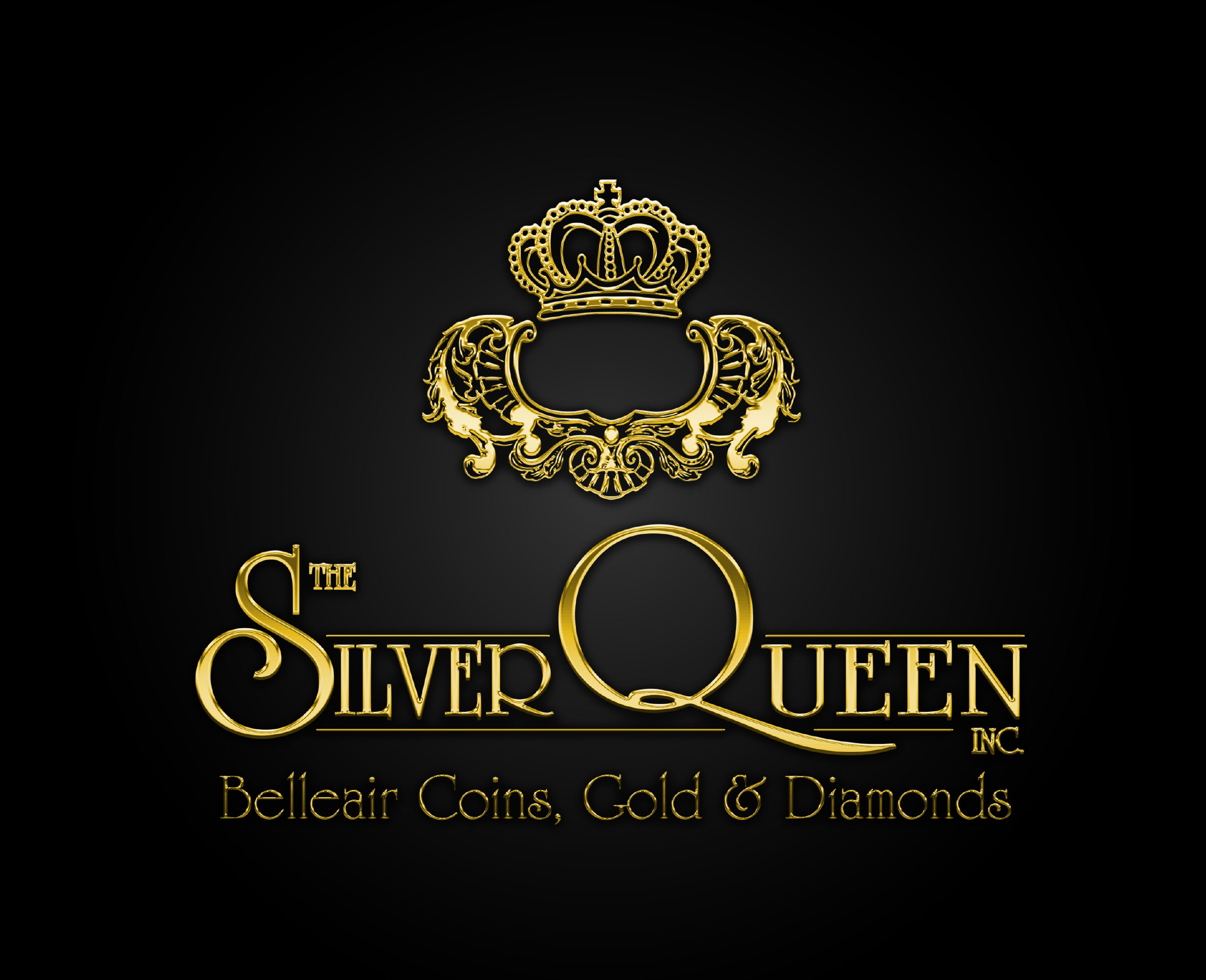 Logos for Silver Queen and Belleair Coins Gold and Diamonds