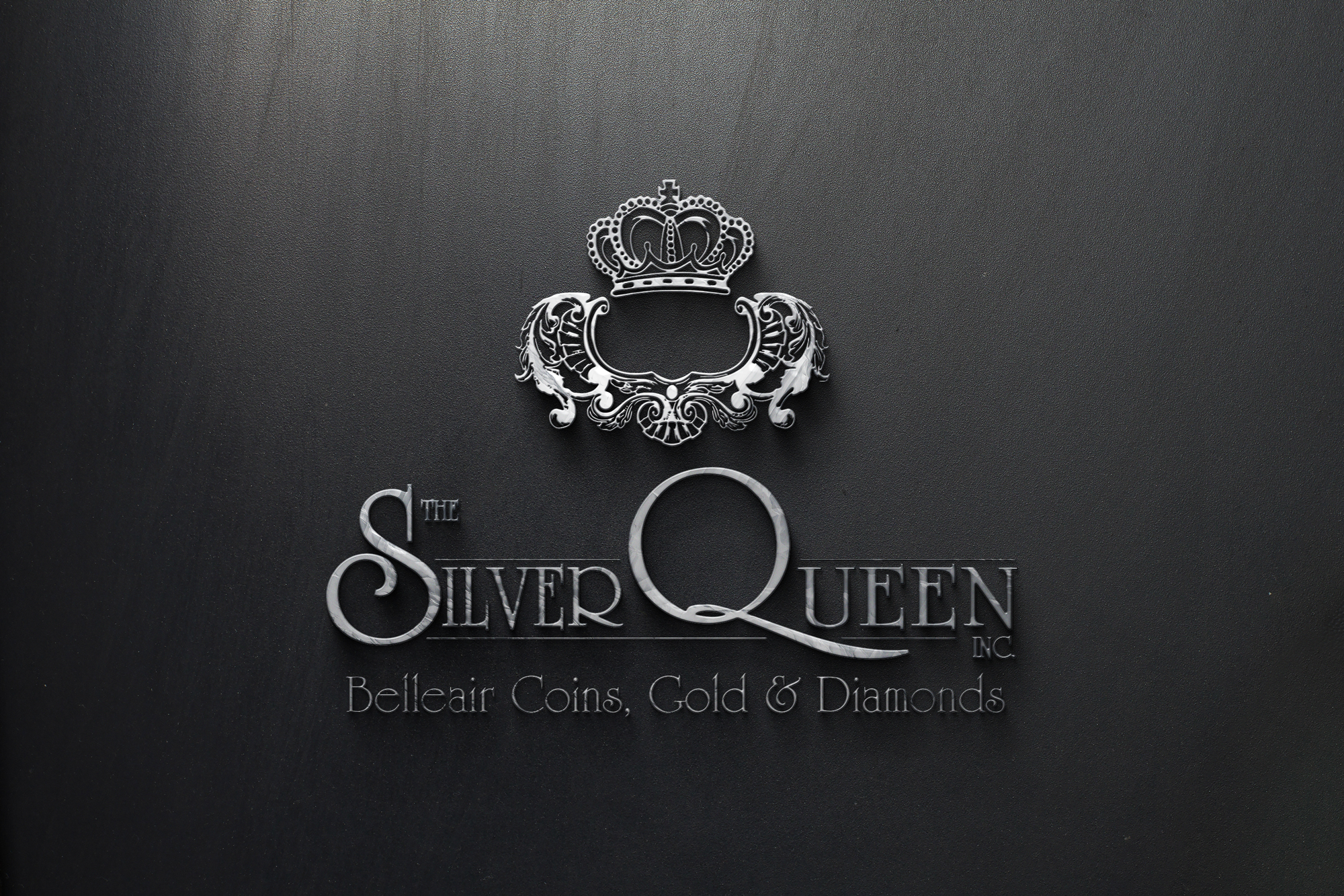 Logos for Silver Queen and Belleair Coins Gold and Diamonds