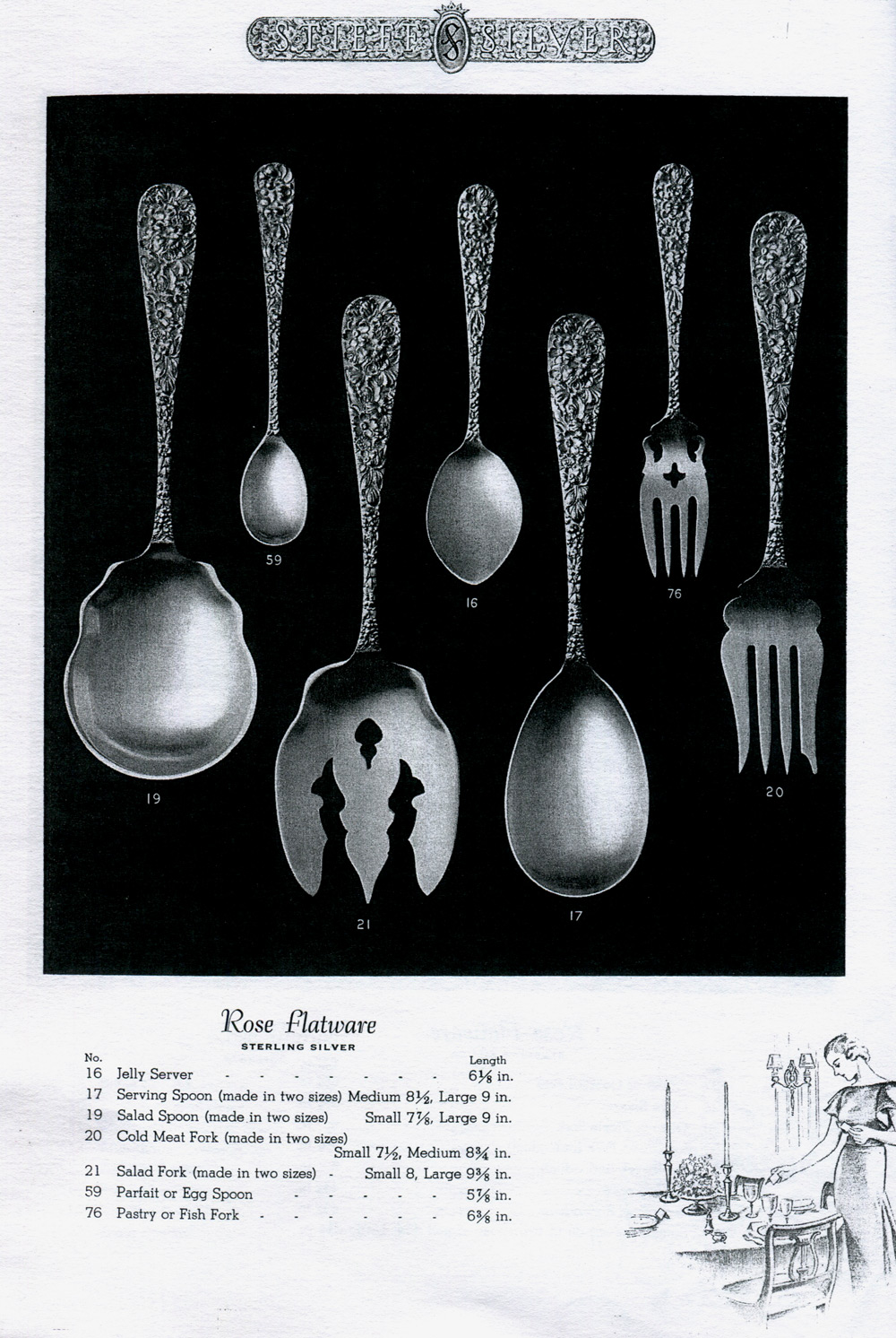 Stieff Rose Kirk Stieff Sterling Silver Flatware