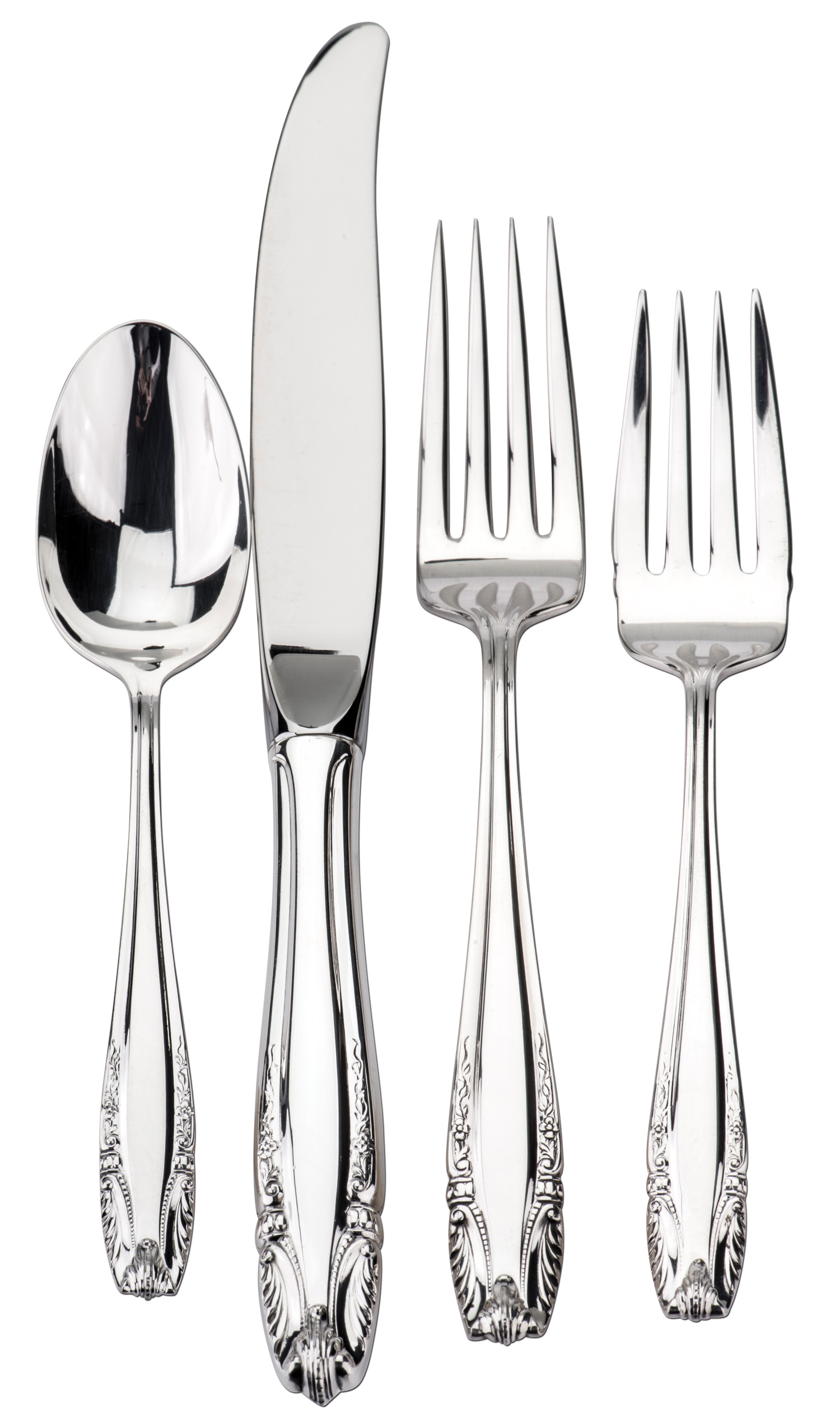 Details about   Stradivari by Wallace Sterling Silver Fruit Fork Set 4-piece Custom Made 6" 