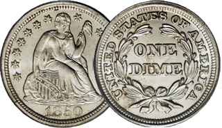 Seated Liberty Dime