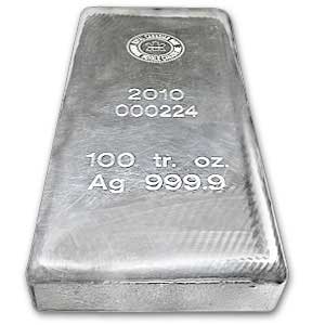 Silver Bar 100 oz.