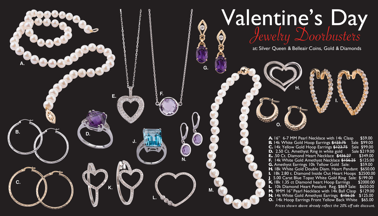 Valentine's Day Jewelry Doorbusters Page 1