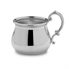 -,$899 PEWTER BEADED POT BELLY BABY CUP 2.25"IN HEIGHT X 2 5/8"DIAMETER. MSRP $135.00                                                       