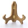 -5" GOLD WOOD PLATE STAND