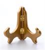 _4" GOLD WOOD PLATE STAND
