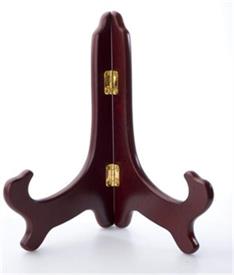 -8" ROSEWOOD FINISHED PLATE STAND                                                                                                           