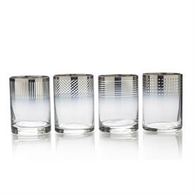-OMBRE DOUBLE OLD FASHIONED GLASS, SET OF 4                                                                                                 