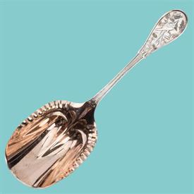 ,JAPANESE TIFFANY CRACKER/BERRY SCOOP WITH ROSE GOLD GILT BOWL WEIGHING 3.2 OZ. MEASURES 9.5" LONG   MONOGRAMMED "RS" ON REVERSE            
