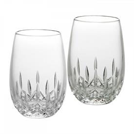 -SET OF 2 STEMLESS WHITE WINE GLASSES                                                                                                       