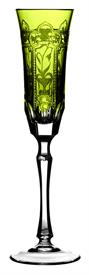 -YELLOW GREEN HOCK CHAMPAGNE FLUTE                                                                                                          