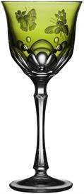 -YELLOW GREEN WATER GOBLET                                                                                                                  