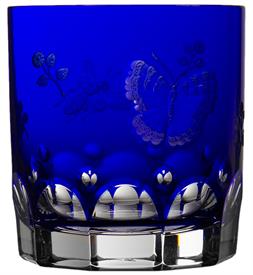 -COBALT DOUBLE OLD FASHIONED GLASS                                                                                                          