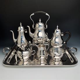,Tiffany 6 Piece Complete Sterling Silver Tea & Coffee Service with waiter tray 240.80  troy ounces -Beautiful like new estate condition    