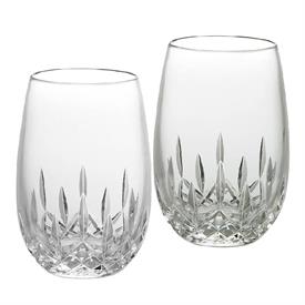 -SET OF 2 STEMLESS WHITE WINE GLASSES                                                                                                       