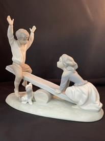 ,4867 BOY AND GIRL SEESAW. 8" TALL                                                                                                          