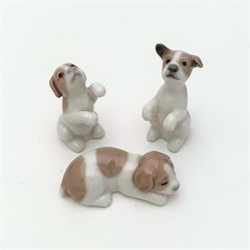 ,5311 'MINIATURE PUPPIES' SET OF 3 DOGS WITH ORIGINAL BOX. 1.8" TO 2" TALL                                                                  
