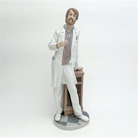 ,5948 'PHYSICIAN' DOCTOR WITH MEDICINE CABINET FIGURINE. 13.5" TALL                                                                         