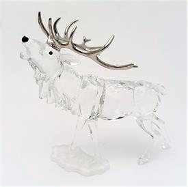,STAG WITH RHODIUM ANTERS FIGURINE #291431 WITH ORIGINAL BOX & COA. PRODUCED 2000-2009. 5.25" TALL, 3.25" WIDE, 5.5" LONG                   