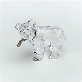 ,STANDING POODLE FIGURINE WITH CLEAR TAIL. 2.2" TALL, 2.1" LONG, 1.2" WIDE                                                                  