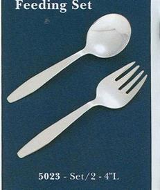 _5023 BABY FORK/SPOON SILVER PLATED MADE BY WARWICK                                                                                         