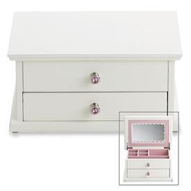 _:567AP SECRET PRINCESS JEWELRY CHEST. 9.75" LONG, 7" DEEP, 4.25" TALL. SECRET COMPARTMENT IN DRAWER                                        
