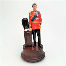 ,HN2884 'H.R.H. THE PRINCE OF WALES' CHARLES IN HIS WEDDING ATTIRE WITH STAND. 8" TALL. 2.25" TALL STAND                                    