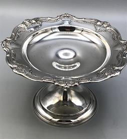 ,STERLING COMPOTE, WEIGHTED, 3.75" TALL 6" DIAMETER                                                                                         