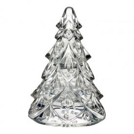 ,WATERFORD CHRISTMAS TREE 6" CLEAR FIGURINE. IN EXCELLENT PRE-OWNED CONDITION.                                                              
