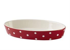 -OVAL DISH 11" RED                                                                                                                          