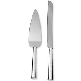 -2-PIECE DESSERT SET. INCLUDES CAKE KNIFE & SERVER IN SILVERPLATED ZINC ALLOY. 13.3" LONG. BREAKAGE REPLACEMENT AVAIABLE                    