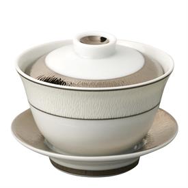 -COVERED CHINESE CUP & SAUCER                                                                                                               