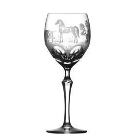 -WINE GLASS, MORGAN HORSE                                                                                                                   