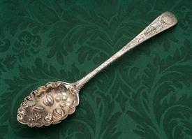 BERRY SERVING SPOON MADE IN SHEFFIELD,ENGLAND STERLING SILVER YEAR MADE 1817 WEIGHS 1.95 TROY OUNCES 8.8" LONG                              