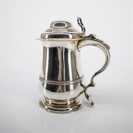 ,WILLIAM SHAW II LONDON TANKARD GEORGIANSILVER CA 1764 8" TALL. EXCELLENT CONDITION W ONLY WEAR THAT IS EXPECT WITH AGE                     