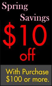 _Sale Coupon Take $10 off your Purchase of $100 or more, limit one coupon per customer per season.                                          