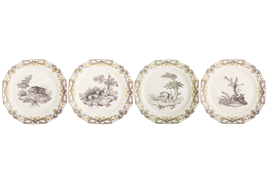 -SET OF 4 LUNCHEON PLATES                                                                                                                   