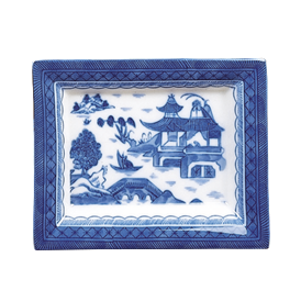 -SMALL RECTANGULAR TRAY. 5.5" LONG, 4.5" WIDE                                                                                               