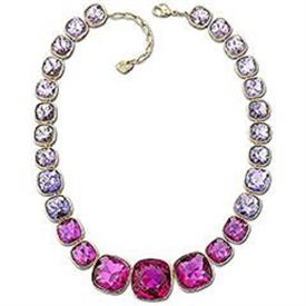 _,NIGHT-TIME COLLAR NECKLACE IN FUCHSIA. 16" LONG                                                                                           