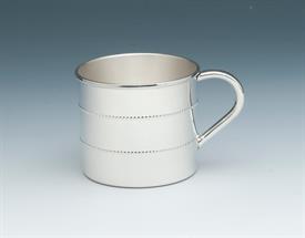 -,$BEADED BABY CUP STERLING SILVER MADE BY GORHAM                                                                                           
