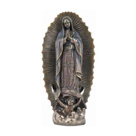 -,THE VIRGIN OF GUADALUPE COLD CAST BRONZE STATUETTE. 9.5" TALL                                                                             