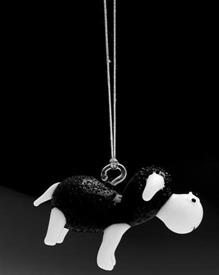 _,26906 BLACK SHEEP WITH CORD FOR HANGING'                                                                                                  