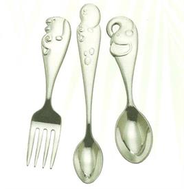 _$9133 3-PIECE BABY SET. STAINLESS STEEL. DISHWASHER SAFE. BREAKAGE REPLACEMENT AVAILABLE.                                                  